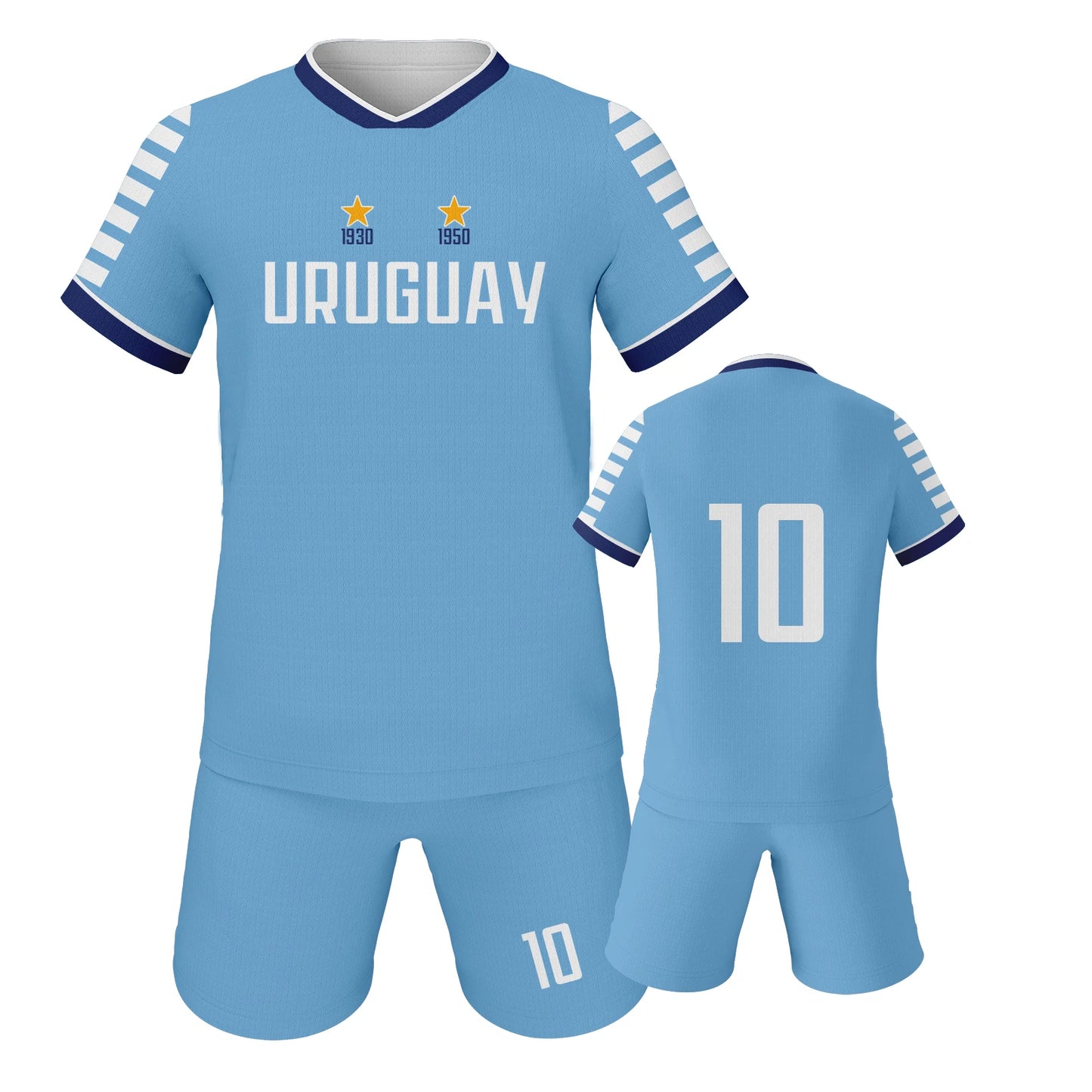 Uruguay Soccer Jersey Breathable Children's Football Shirt Kids Youth Practice Jerseys Uniforms Sportswear Kit for Boys Girls