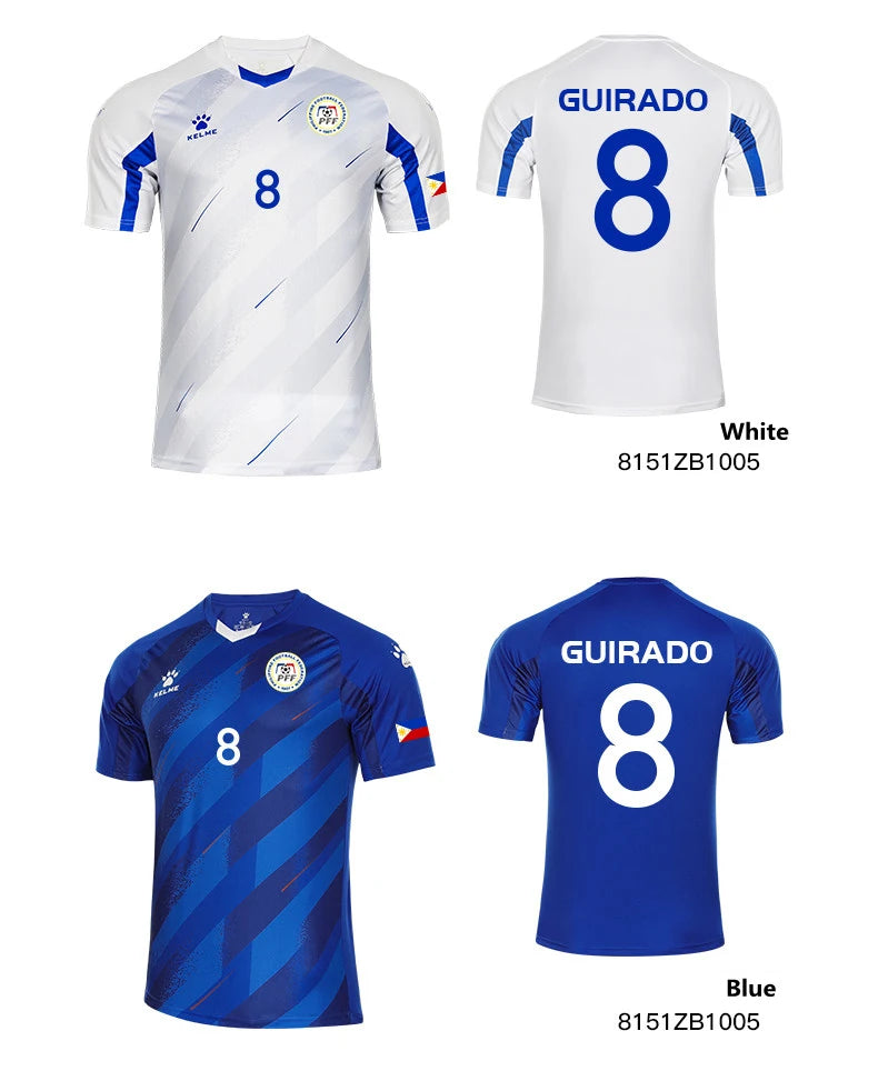 KELME Philippine National Team Jersey The Azkals Year Replicas Jersey (Included The Team Logo and Flag)
