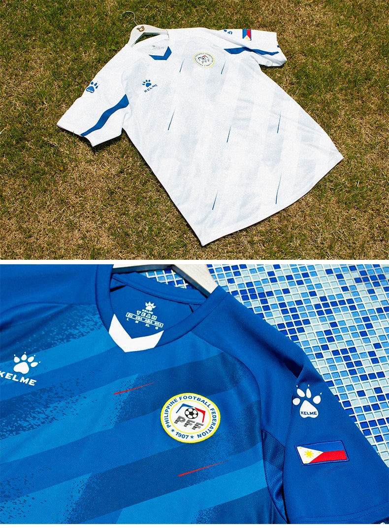 KELME Philippine National Team Jersey The Azkals Year Replicas Jersey (Included The Team Logo and Flag)