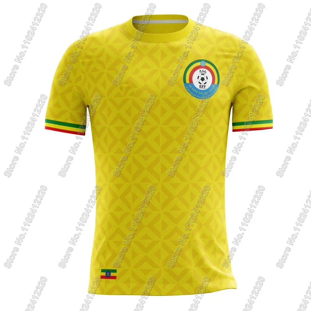 Maillot Ethiopia flag National Jersey team Fans 2025 T Shirts 3D Print Mens Shorts Running Streetwear Casual Training Suit C