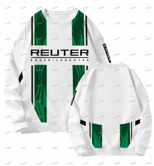 Men's Autumn and Winter Football Training Jersey Round Neck Sweatshirt Borussia Munchengladbach Fan Pullovers Men's Clothing