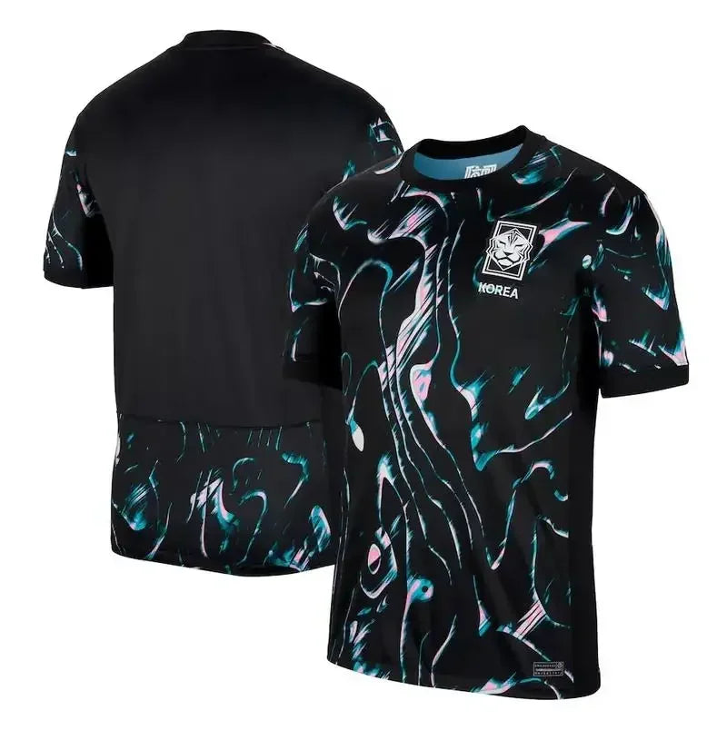 25 Korea National Team Away Jersey Football Training Kit 7 Son Heung-min 18 Lee Kang-in Jersey Children Set Uniform Casual Tops