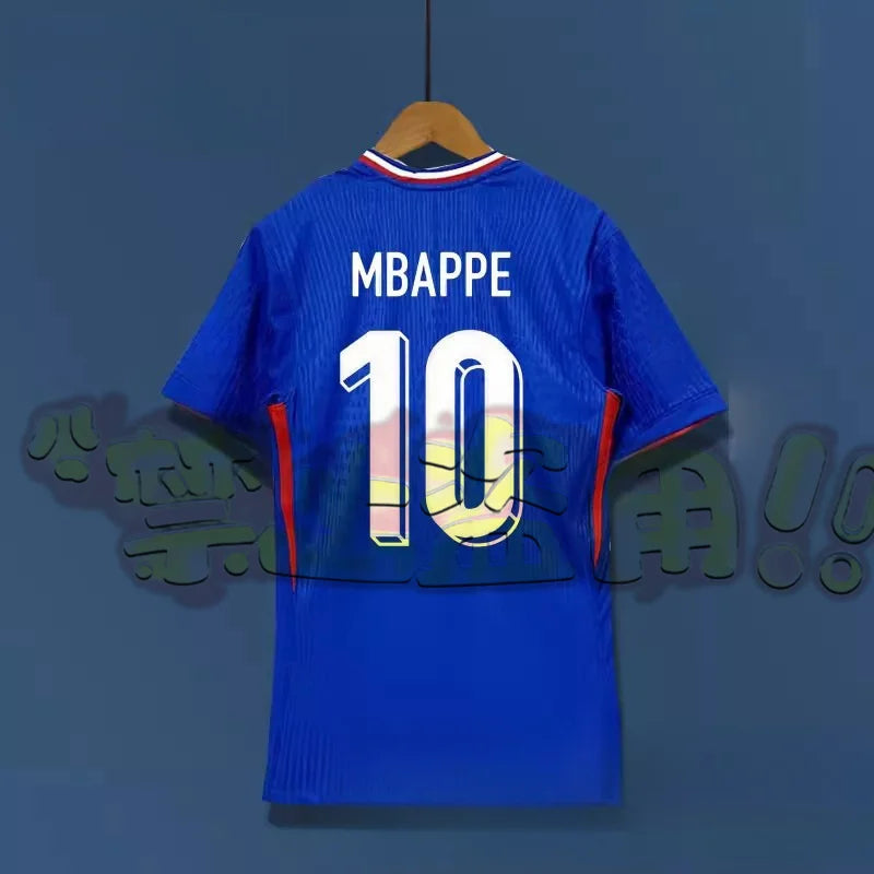 2024 European Cup France Jersey No. 10 Mbappe Football Jersey 7 Griezmann 9 Giroud 11 Belet Thai Version Quick Drying