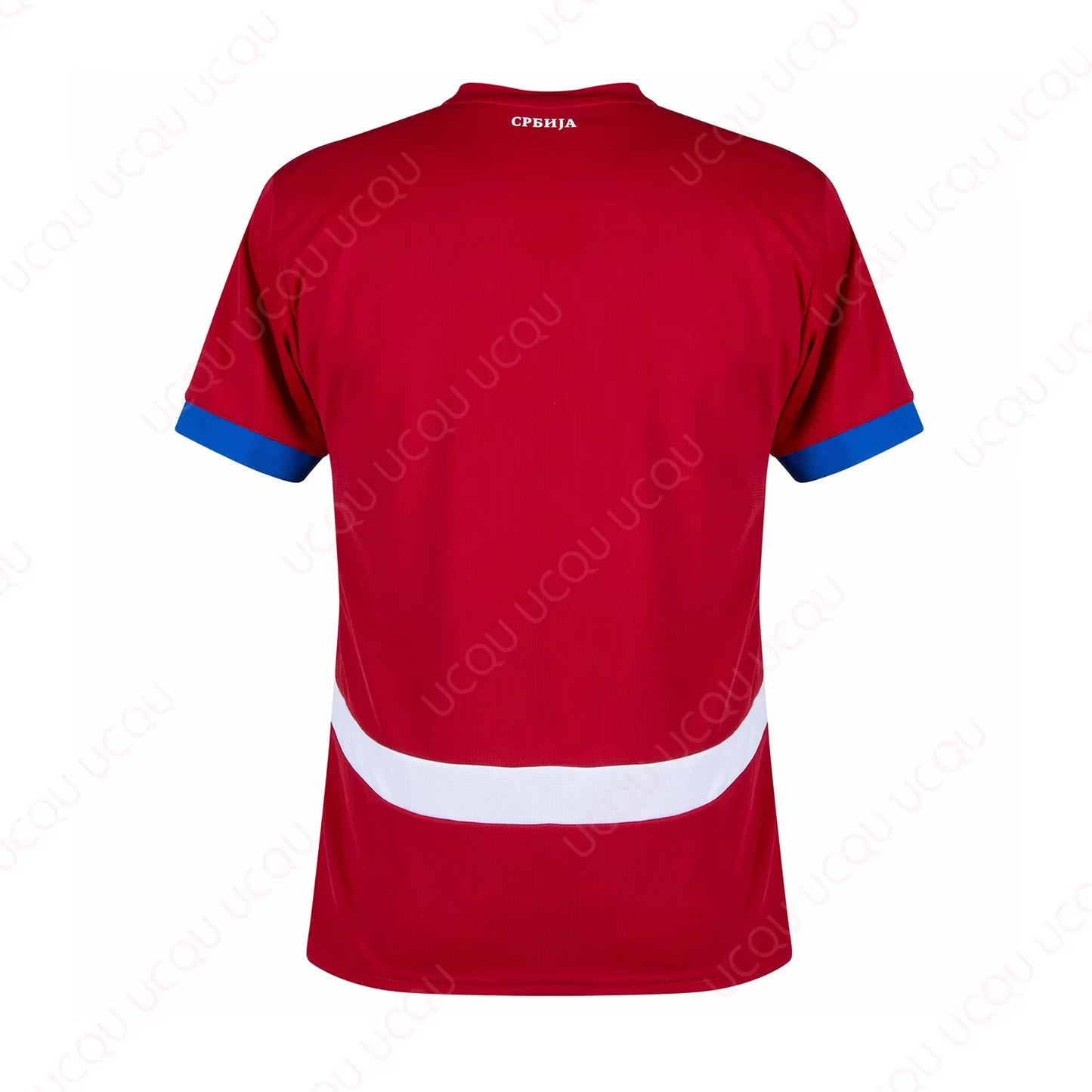 Serbia Home Shirt 2024-2025 Newest Outdoor Quick Dry Soccer Jersey Summer Classic Casual Tee Adults Loose Exercise Jersey
