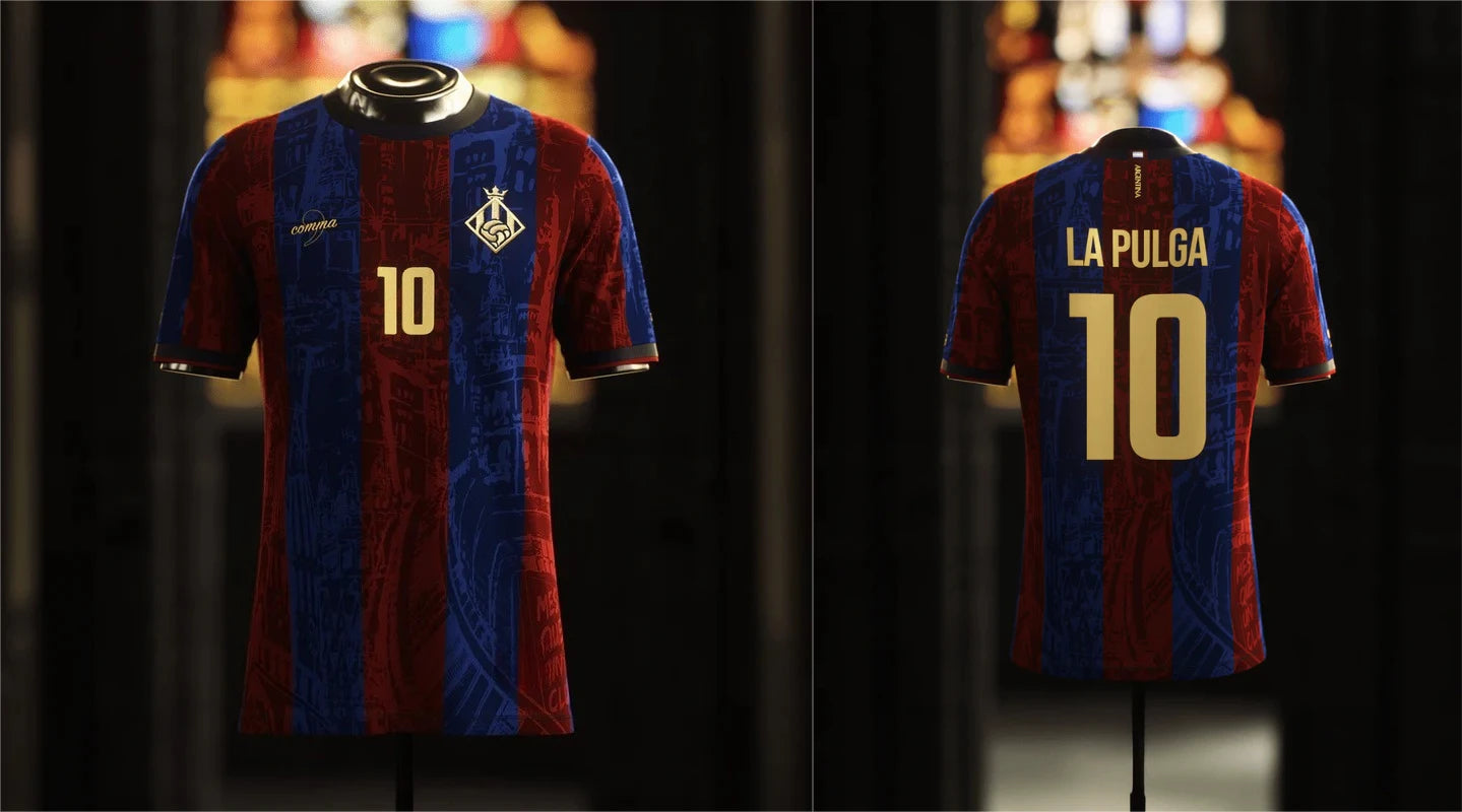 2025 Summer New 3D printed Barcelona men's and women's football jersey and quick-drying sports T-shirt