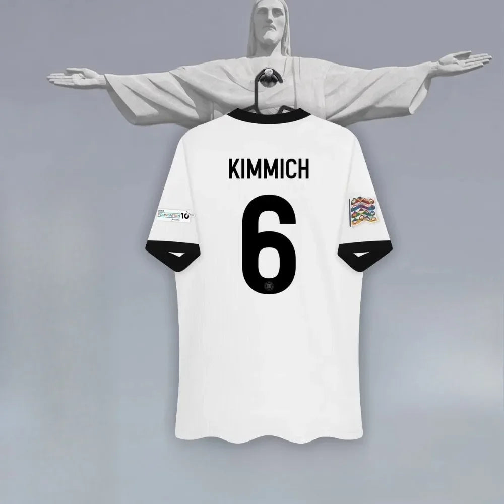 German National Team Jersey Home 125th Anniversary Football Training Jersey 3D Printed Breathable Men's Short-sleeved T-shirt