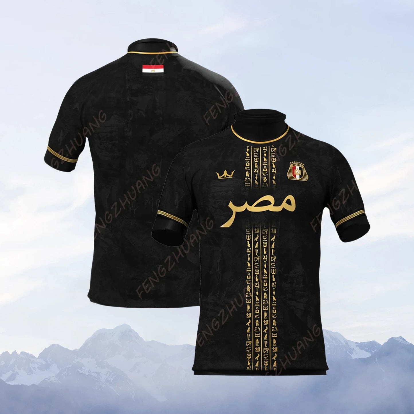 Egypt Football Jersey Unisex Casual Tee Faddish Comfortable T-Shirt Streetwear Classic Print Adult&Kid Sportswear