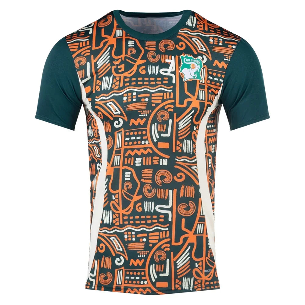2025 Ivory Coast National Team Jersey - Home/Away Unisex Football Top, Breathable Quick-Dry Soccer Shirt for All Ages