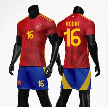 2024 European Cup Spain Yamal Pedri jersey football uniforms for adults and children