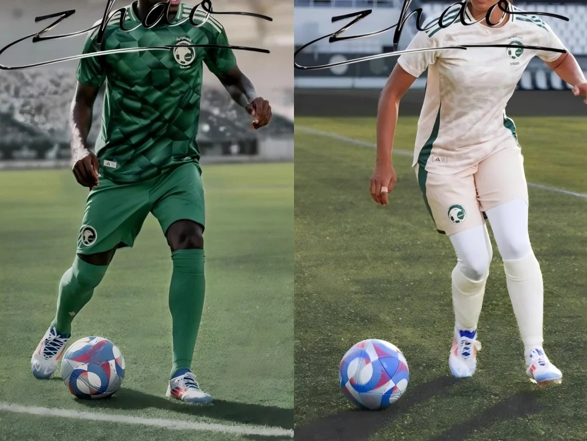 Saudi Arabia National Team 2025 Season Home Jersey Motorcycle Vs. Football Racing Men's and Women's T-shirts Sports Casual Kid