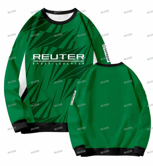 Men's Autumn and Winter Football Training Jersey Round Neck Sweatshirt Borussia Munchengladbach Fan Pullovers Men's Clothing