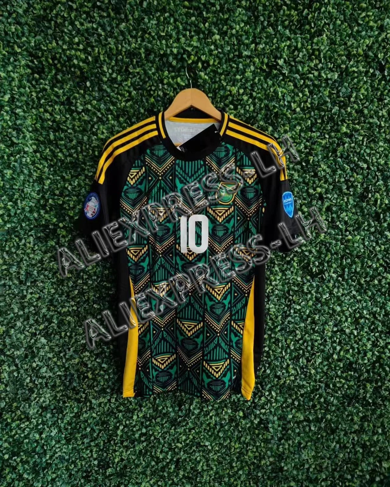 2025 Summer New Vintage Football Jerseys Jamaica Football Club Men's No. 10 T-Shirt Short Sleeve Children's Sports Casual Y2K