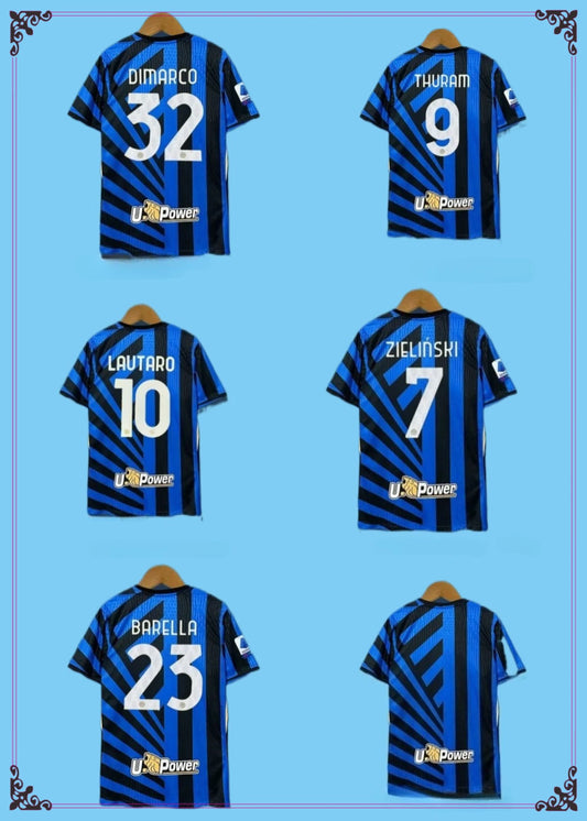 2024-2025 Inter Milan Lautaro Player Version Classic Football Club Jersey
