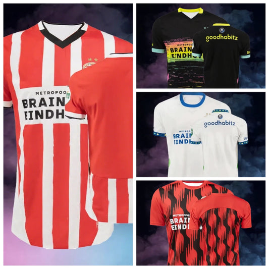 Adult Kids Eredivisie PSV Eindhoven Home_Away T Shirt Men's Clothing