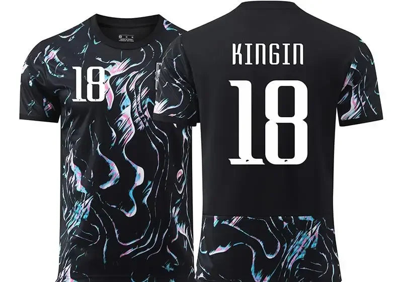 25 Korea National Team Away Jersey Football Training Kit 7 Son Heung-min 18 Lee Kang-in Jersey Children Set Uniform Casual Tops
