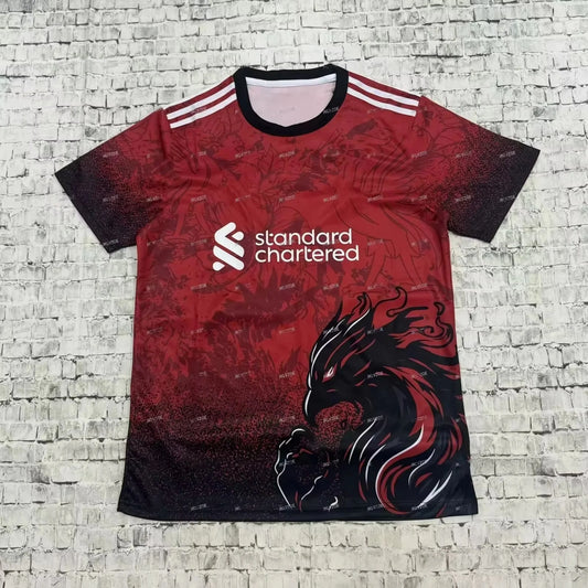 2025 New T-shirt Football Jerseys Warm-up Training Clothes T-shirt Men's Liverpool Special Edition Women Football Jerseys
