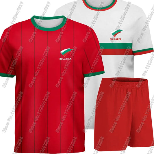 Maillot Bulgaria National Jersey team Fans 2025 T Shirts 3D Print Mens Shorts Running Streetwear Casual Training Suit Clothe