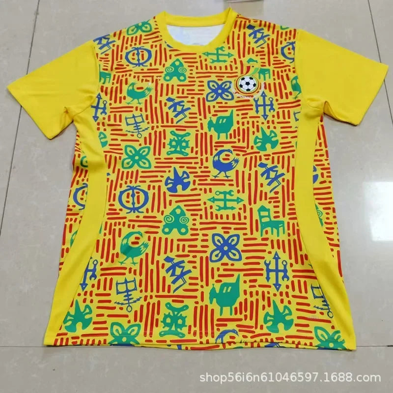 2025 Football Jersey Africa Game Cote D'Ivoire (Ivory Coast) Senegal Morocco Ghana Jersey Men' Women Jerseys T-shirt Children's Clothing
