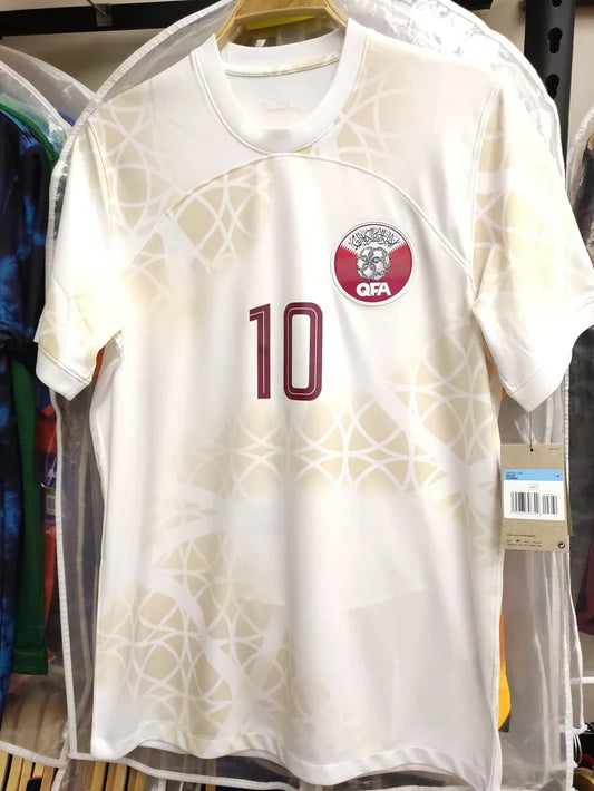 2025 Summer Popular New Qatar National Team Guest Jersey Outdoor Training Breathable Quick-drying Casual Short-sleeved T-shirt