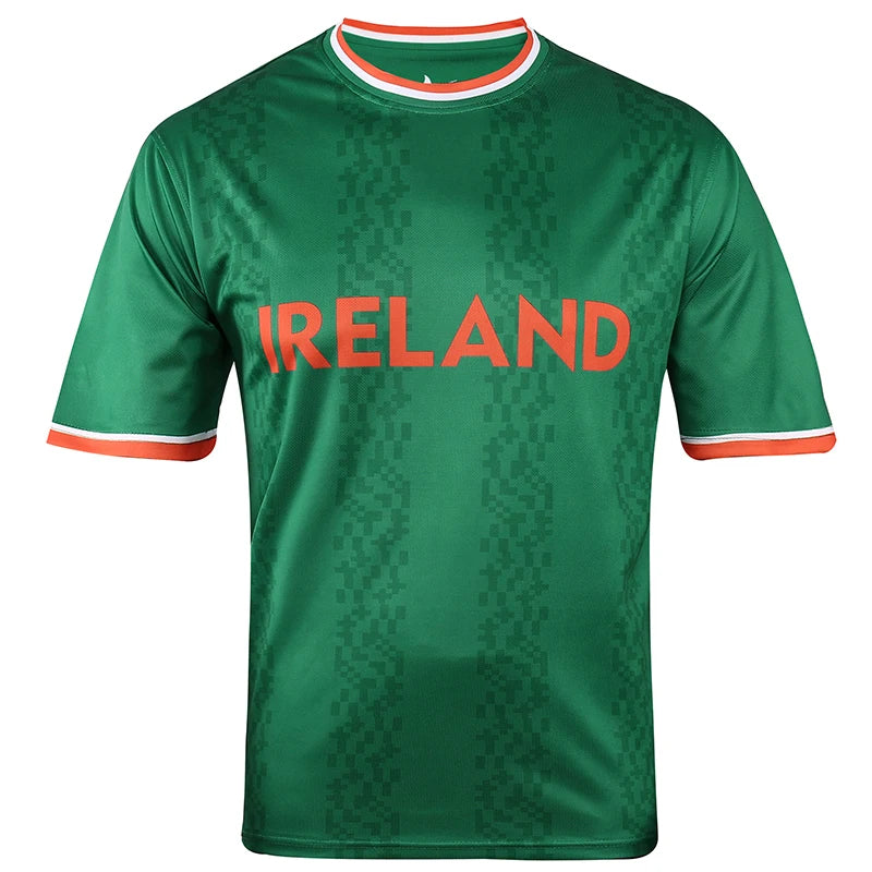 2024 Ireland football jersey, training day shirt, high quality breathable fabric Irish soccer uniform