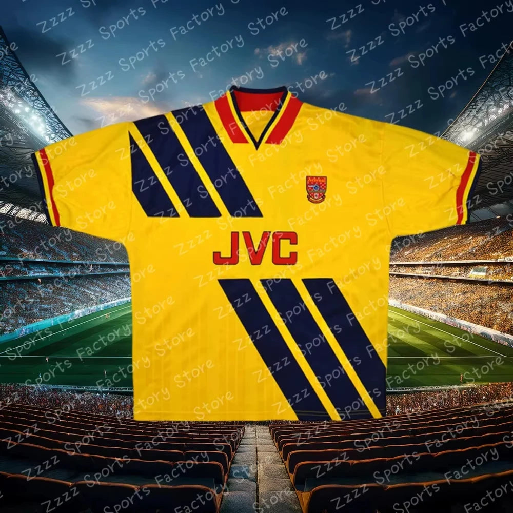 Male Sports Clothing Fans Commemorative T-Shirt New Summer Men Special Edition Jersey Kids Arsenal 1993 Retro Yellow Tops Tee
