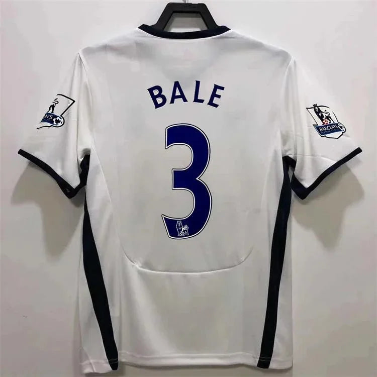 08-09 season Tottenham home white short-sleeved retro jersey No. 3 Bell No. 18 Klinsmann football jersey An undefined current