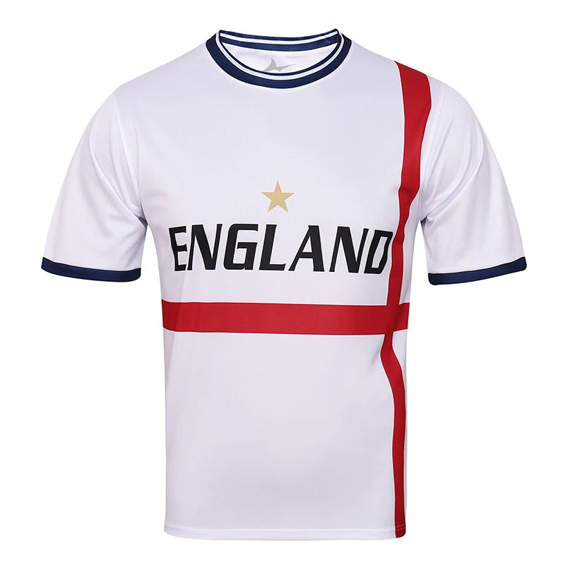 Hot Selling Yingruida England Adults' Soccer Jersey European National Soccer Shirt Football Shirt  for Men Casual Training Shirt