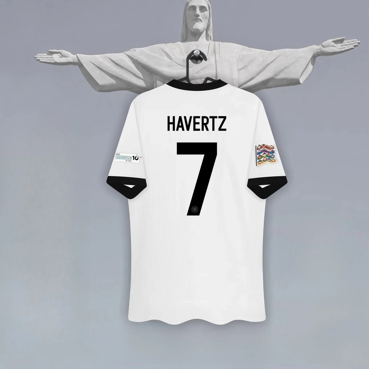 German National Team Jersey Home 125th Anniversary Football Training Jersey 3D Printed Breathable Men's Short-sleeved T-shirt