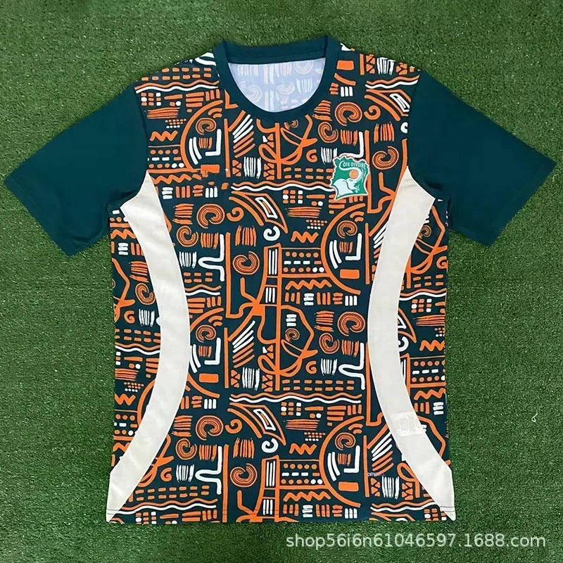2025 Football Jersey Africa Game Cote D'Ivoire (Ivory Coast) Senegal Morocco Ghana Jersey Men' Women Jerseys T-shirt Children's Clothing