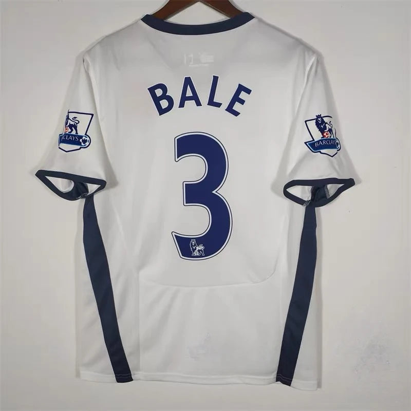 08-09 season Tottenham home white short-sleeved retro jersey No. 3 Bell No. 18 Klinsmann football jersey An undefined current