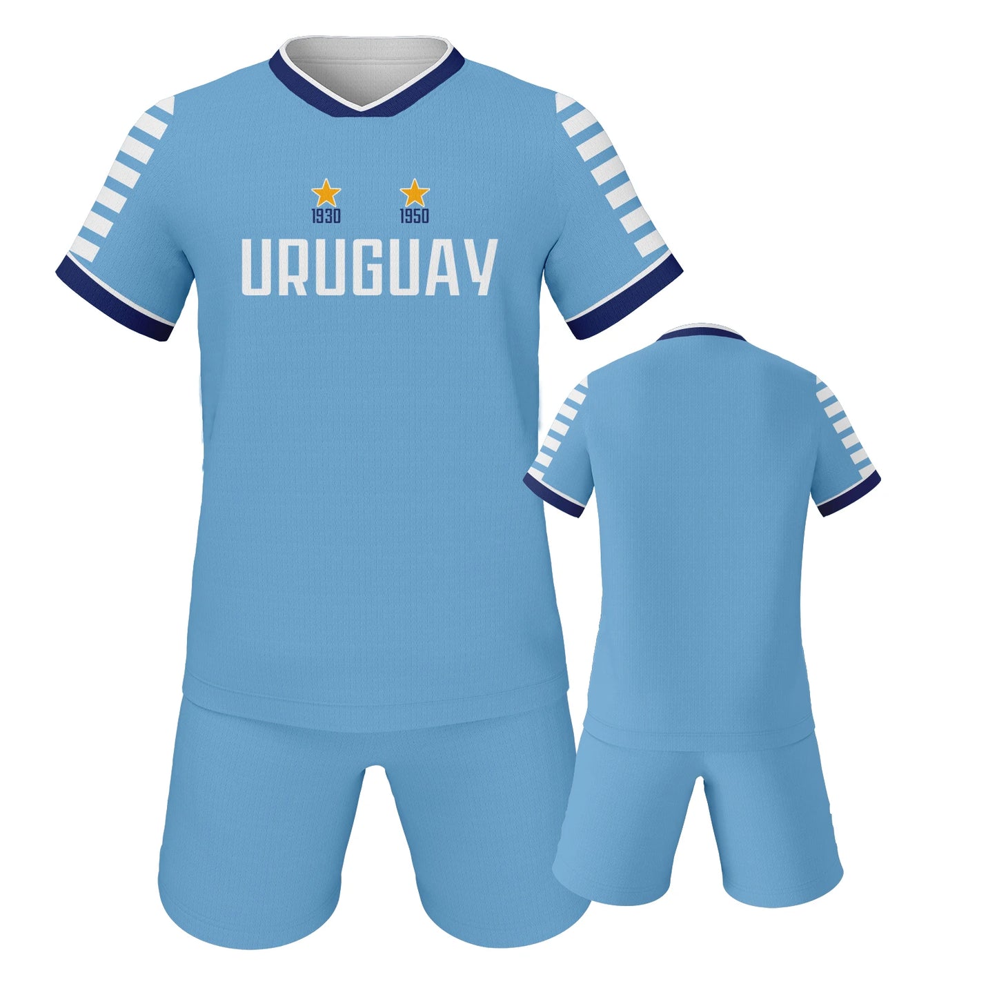 Uruguay Soccer Jersey Breathable Children's Football Shirt Kids Youth Practice Jerseys Uniforms Sportswear Kit for Boys Girls