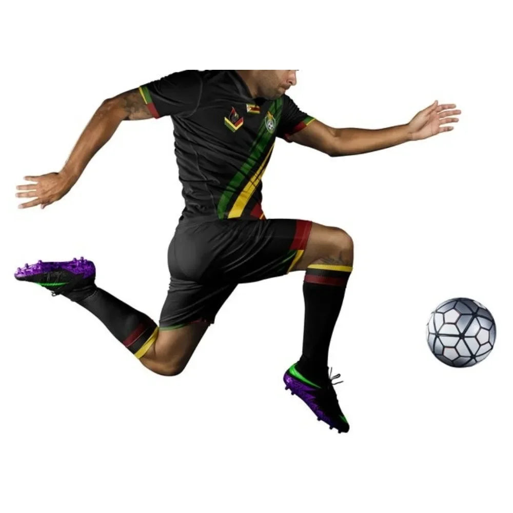 Zimbabwe Soccer Football 7th Jersey 2025 Summer Men's Women's 3D Printing Quick-drying T-shirts Kid's Outdoor Sports Tees Tops