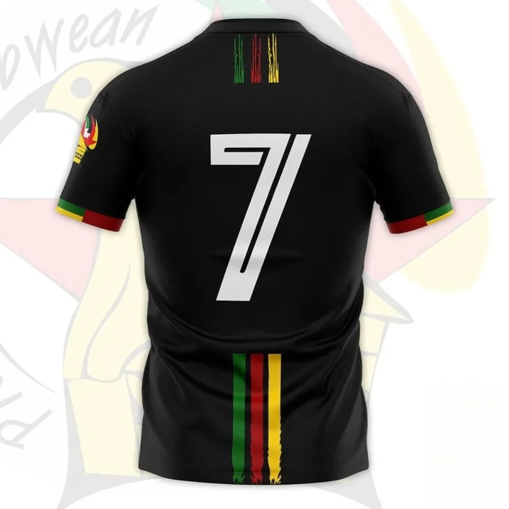 Zimbabwe Soccer Football 7th Jersey 2025 Summer Men's Women's 3D Printing Quick-drying T-shirts Kid's Outdoor Sports Tees Tops