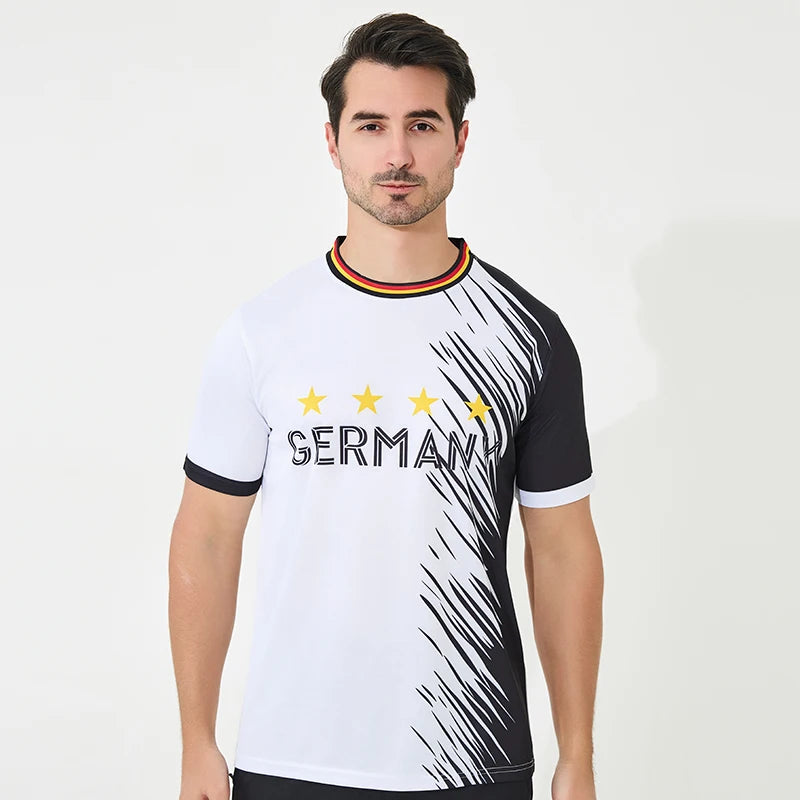 The latest European team Germany football jersey High quality customizable and Breathable soccer uniform