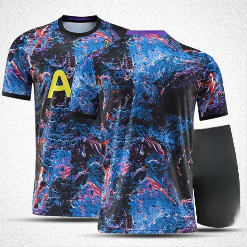 21/22 Season Tottenham Away Jersey Men Football Jersey Short-sleeved Training T-shirts Kid 3D Printed Quick-drying Tees Tops