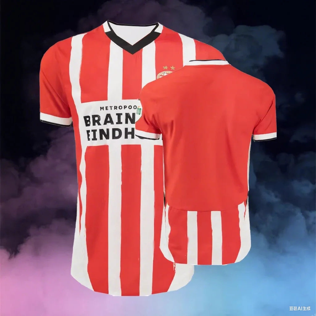 Adult Kids Eredivisie PSV Eindhoven Home_Away T Shirt Men's Clothing