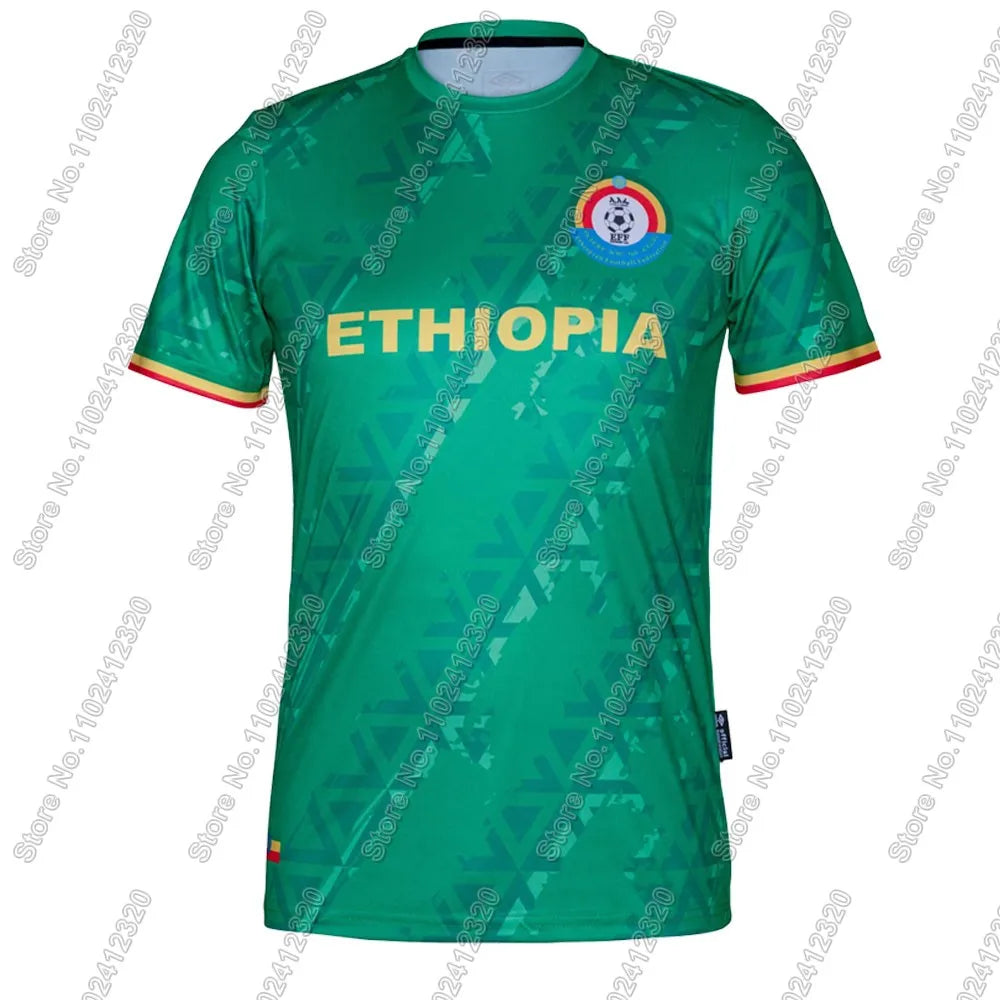 Maillot Ethiopia flag National Jersey team Fans 2025 T Shirts 3D Print Mens Shorts Running Streetwear Casual Training Suit C