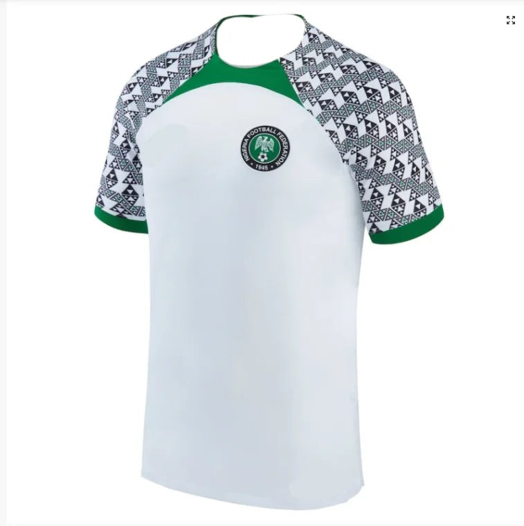 2025 New Mens Nigeria Home&Away Short Sleeve Football Shirt Youth Kids Training Oversized Soccer Uniform Breathable Jersey