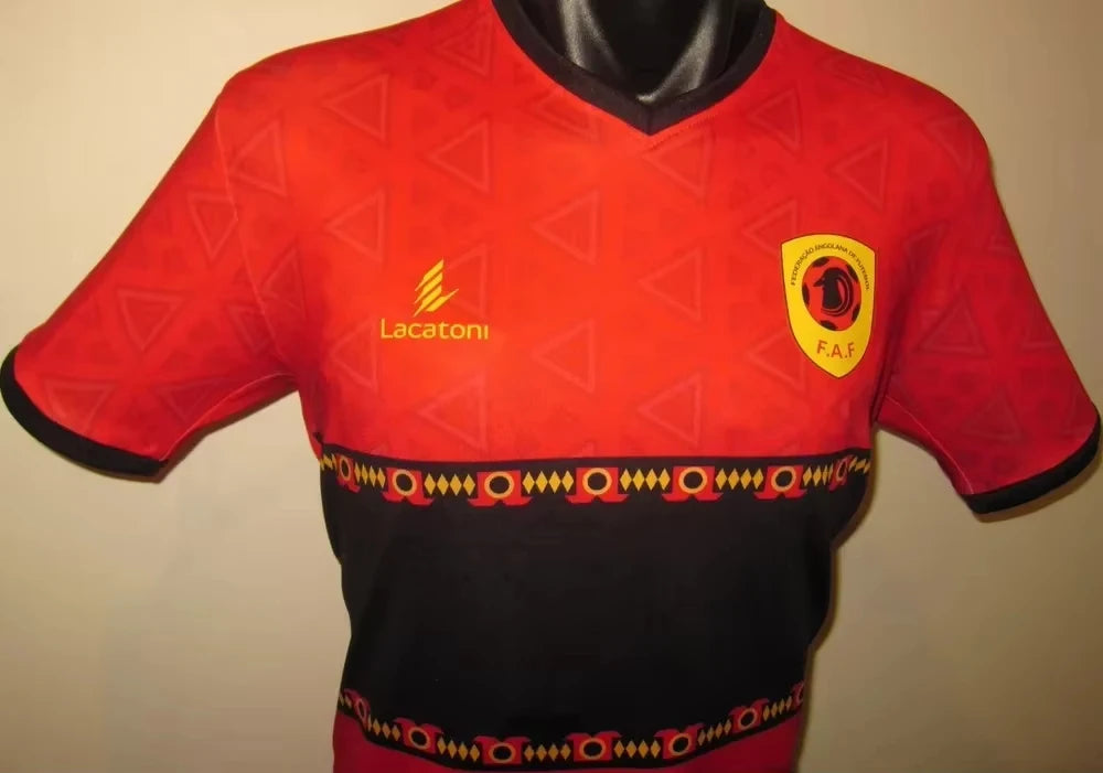Jersey Adult Children's Outdoor Sports Top Quick Dry Short Sleeve Angola National Team Lacatoni 2024-25 Home Football Summer