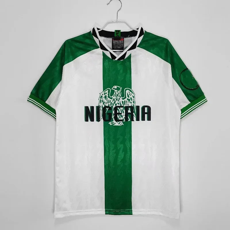 1996 Nigeria Classic Vintage Soccer Jersey Retro Quanghao Football Shirt Men Women Fans Gear