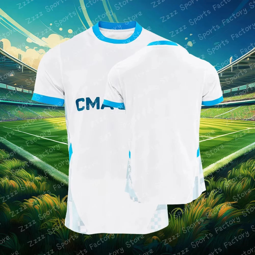 Ligue 1 Olympique Marseille Jersey Home_Away Adult Kids Training Men's Clothes Football Tops
