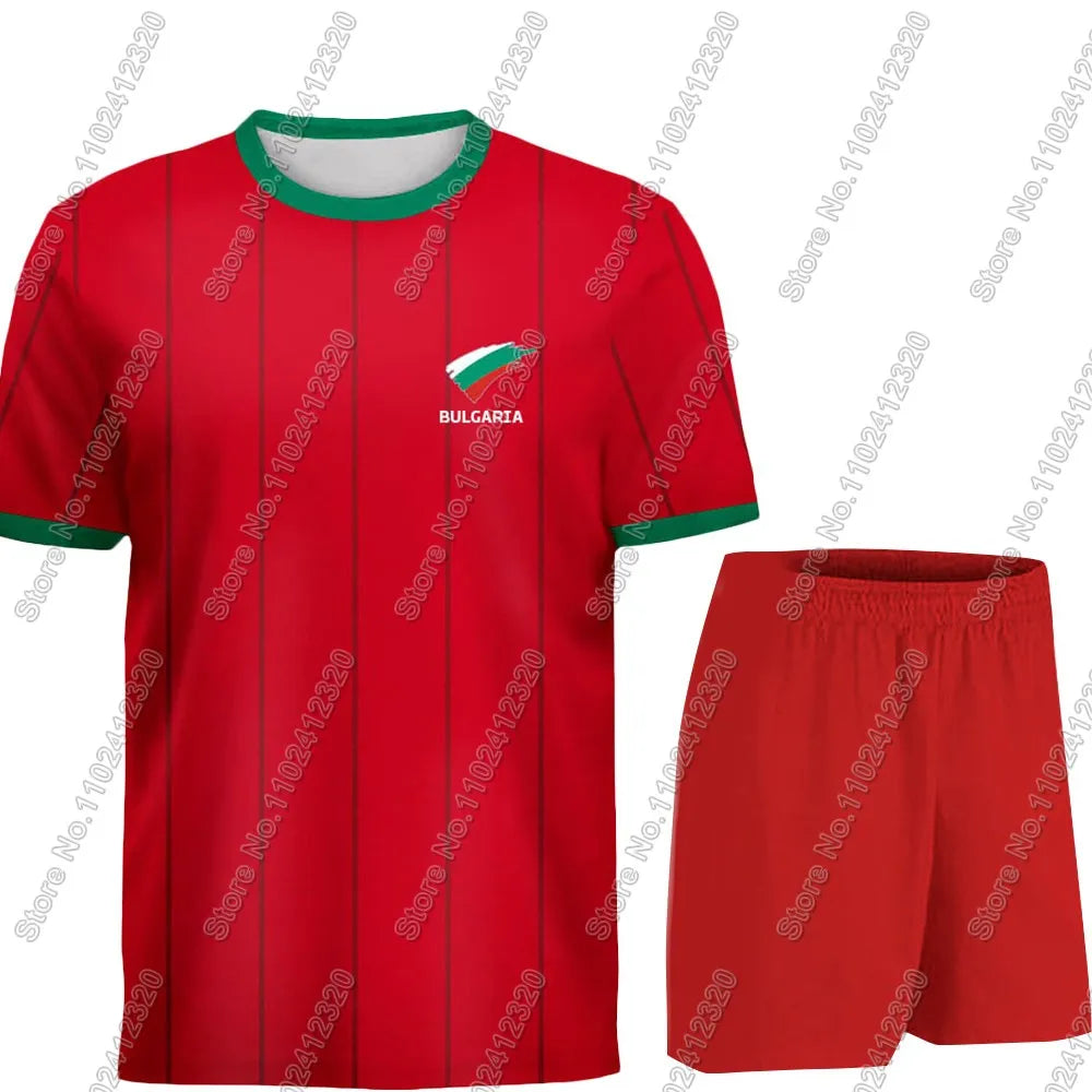 Maillot Bulgaria National Jersey team Fans 2025 T Shirts 3D Print Mens Shorts Running Streetwear Casual Training Suit Clothe