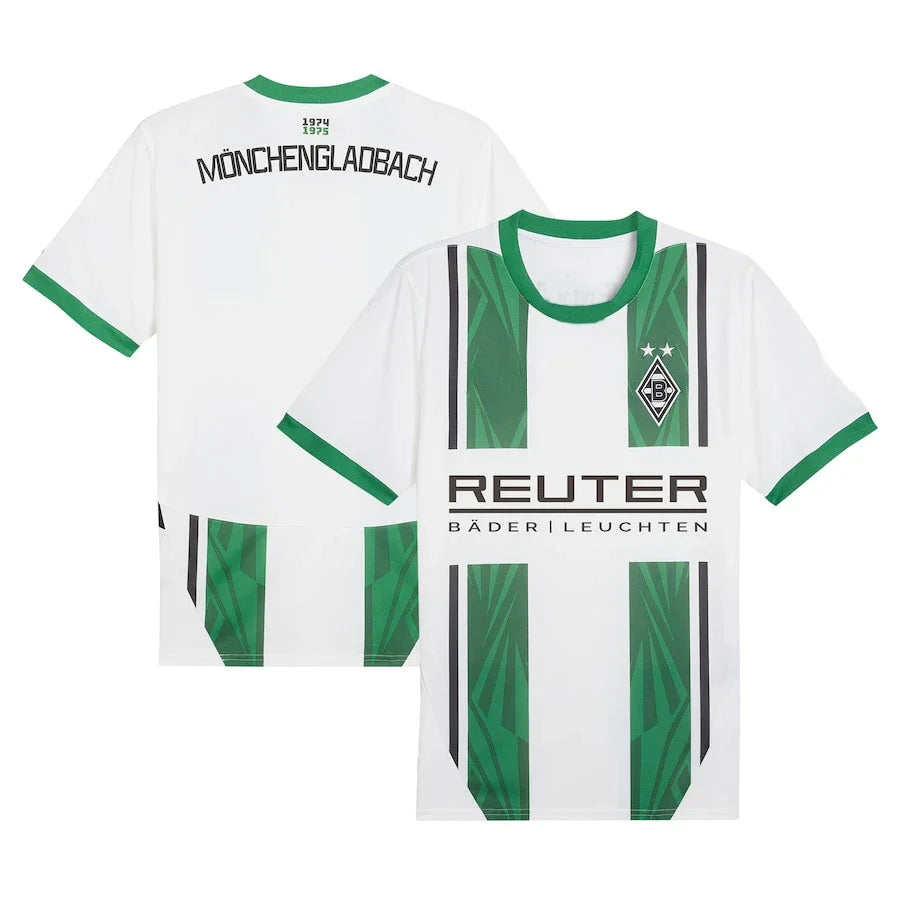 Classic Retro Football Jersey Borussia Monchengladbach Away Football Jersey Short Sleeved Shirt Round Neck Short Sleeved Shirt