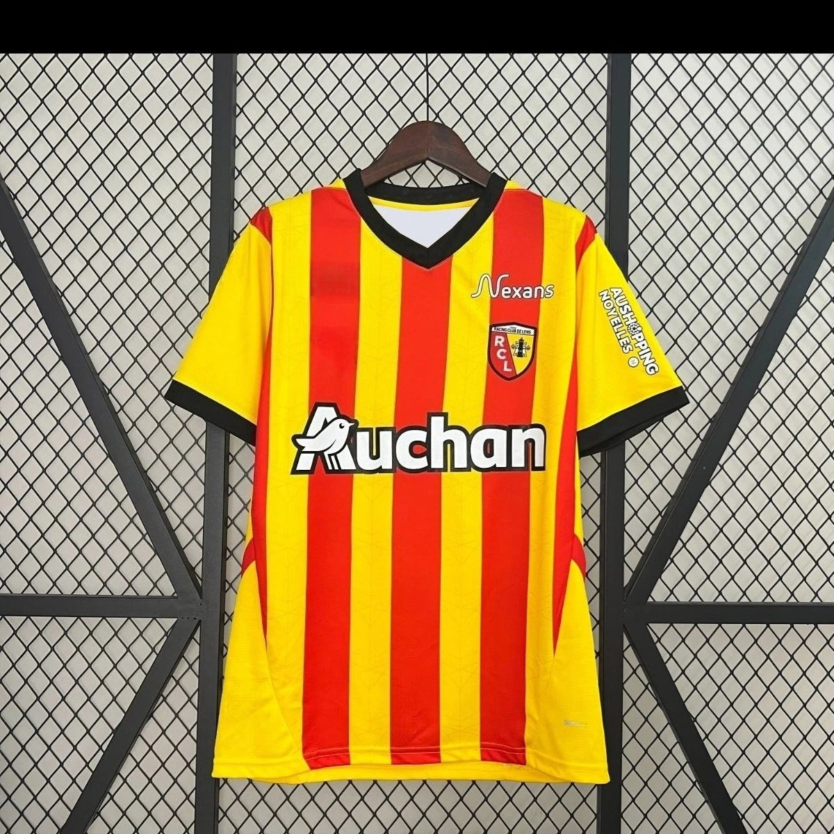Ligue 1 24-25 RC Lens Home Jersey Short Sleeve Medina T-Shirt