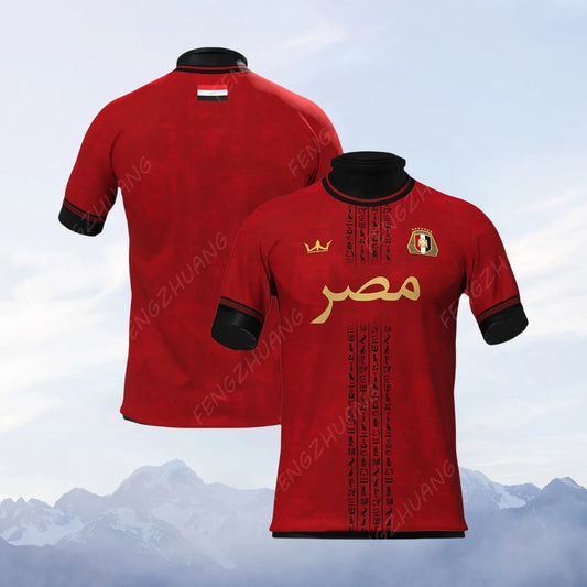 Egypt Football Jersey Unisex Casual Tee Faddish Comfortable T-Shirt Streetwear Classic Print Adult&Kid Sportswear
