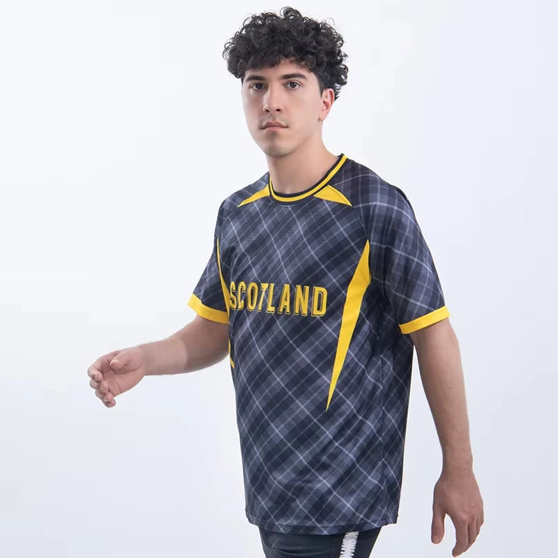 New style Quick Dry 100_ Polyester Scotland Football uniform Jerseys Training Clothes Soccer shirt Soccer Wear