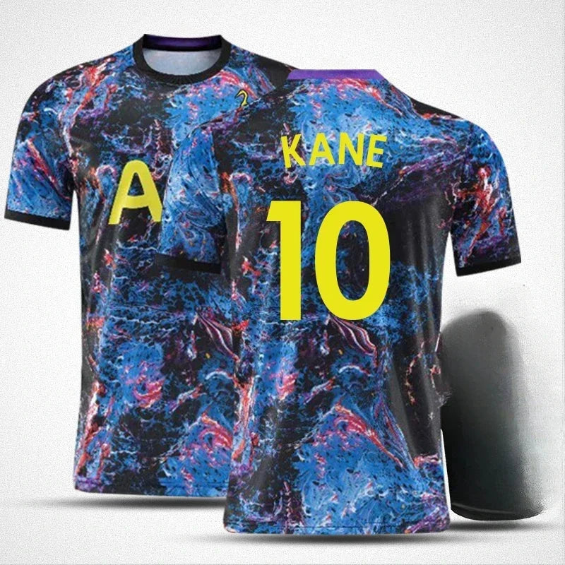 21/22 Season Tottenham Away Jersey Men Football Jersey Short-sleeved Training T-shirts Kid 3D Printed Quick-drying Tees Tops