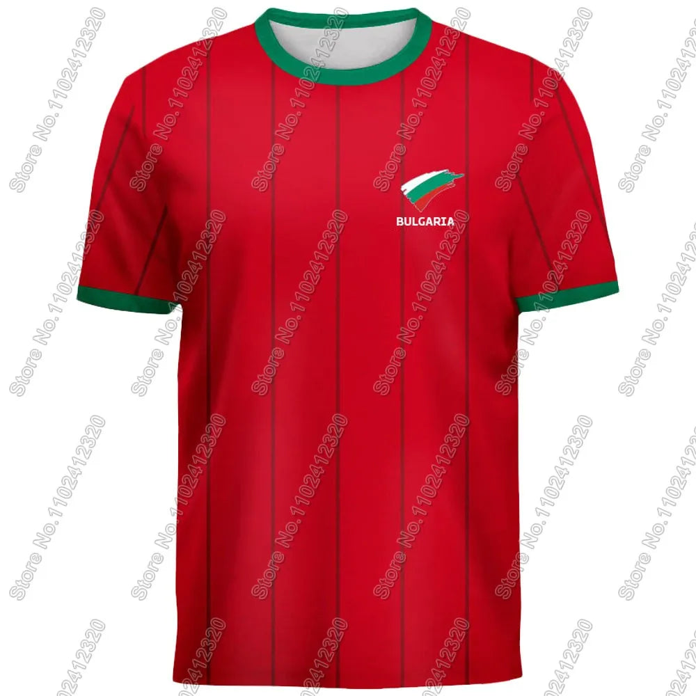 Maillot Bulgaria National Jersey team Fans 2025 T Shirts 3D Print Mens Shorts Running Streetwear Casual Training Suit Clothe