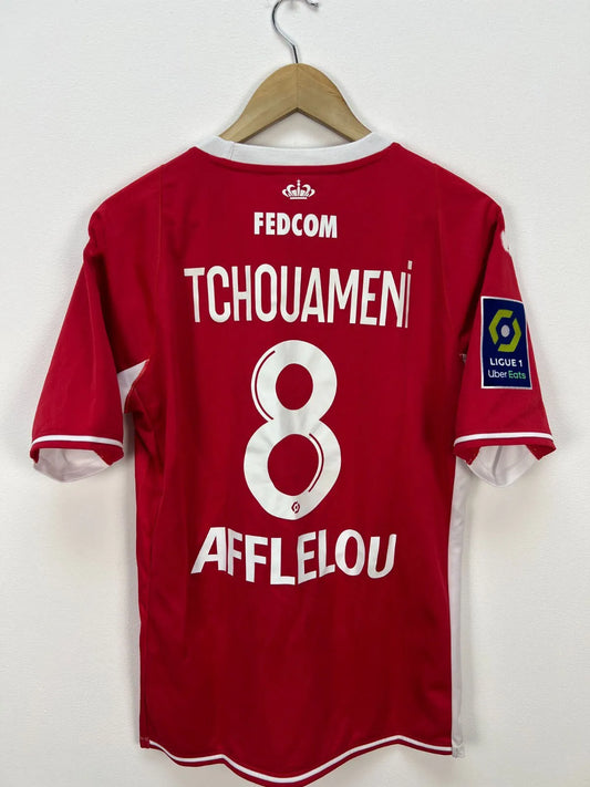 AS Monaco 2021-22 Home Football Shirt Soccer Jersey Tchouameni #8