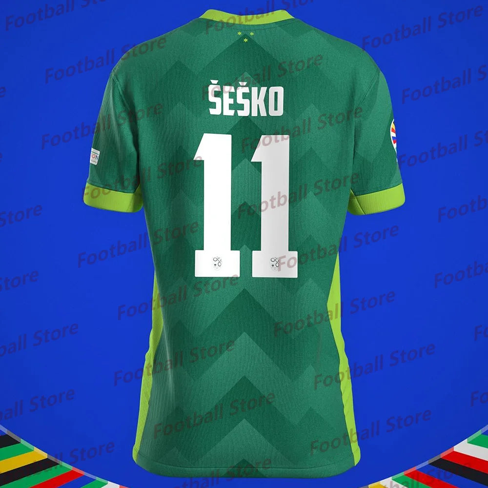 T Shirt For Men Football Jersey Slovenia O-Neck Quick Drying SEXEO 11 Special Edition Jersey 25-26 Adult/KID Jersey Kit